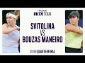 Elina Svitolina vs. Jessica Bouzas Maneiro | 2025 Rouen Quarterfinal | WTA Match Highlights