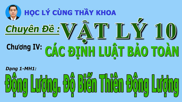 Bài toán tính độ biến thiên động lượng