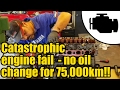 Car engine autopsy   no oil change for 75,000km!! #1159
