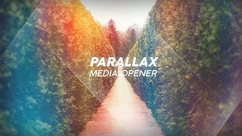 Parallax Opener ( After Effects Project Files)