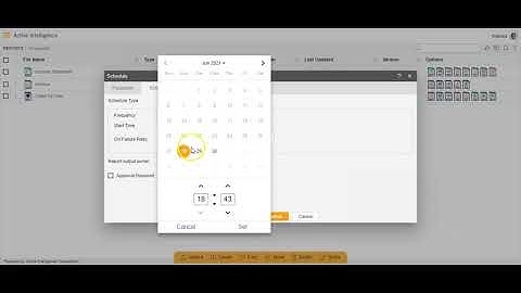 How to schedule a report in AIV.