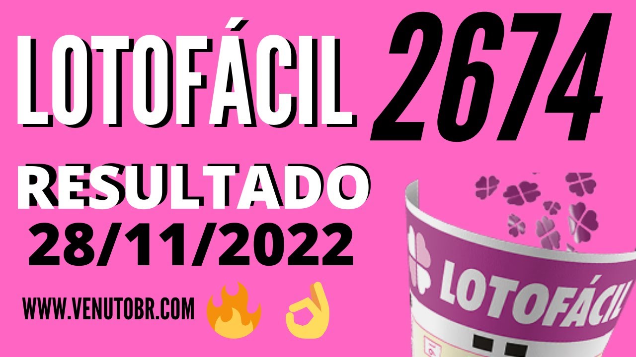 🍀 Resultado Lotofácil 2674