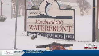 Morehead City buried under winter storm