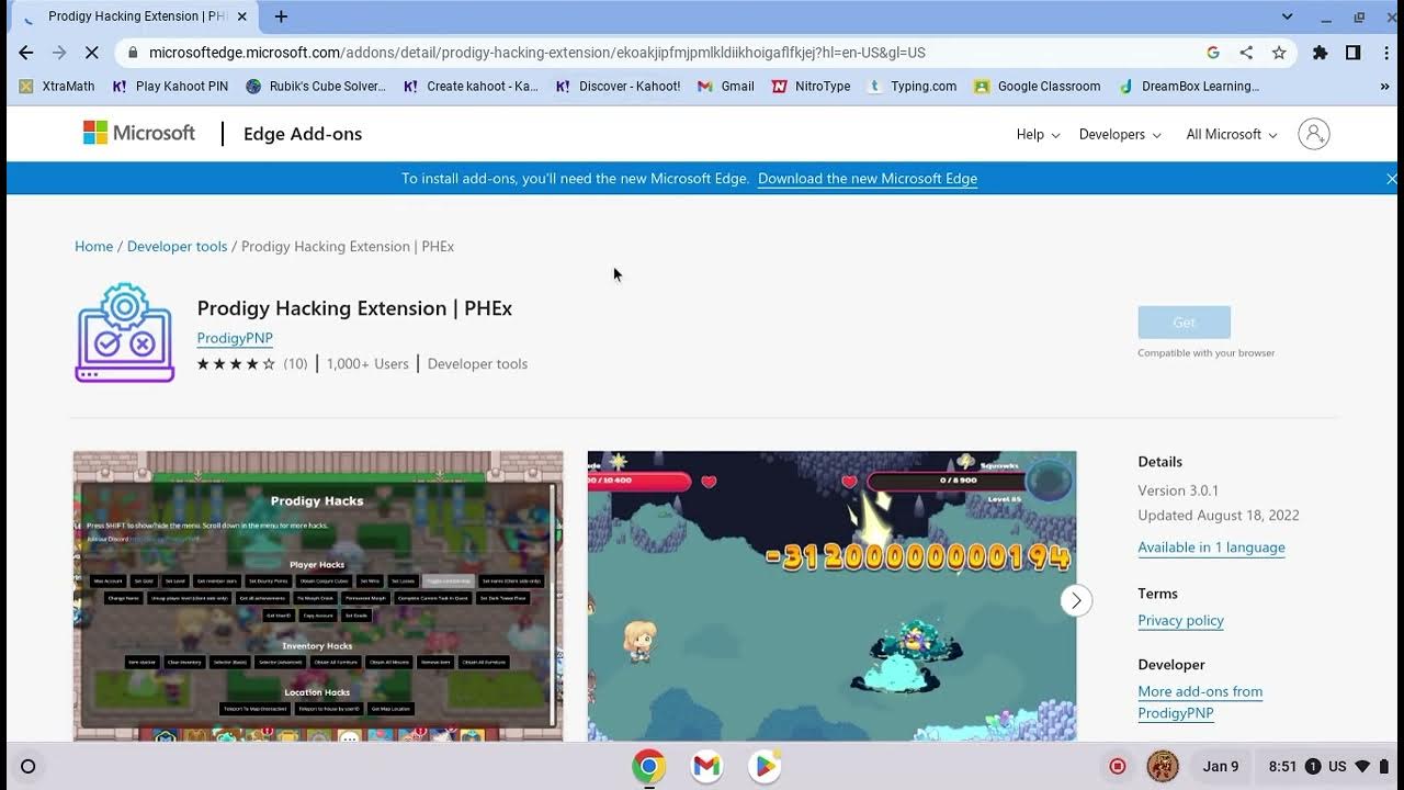 Prodigy Hacking Extension!!!! YouTube Prodigy Hacking Extension!!!! YouTube