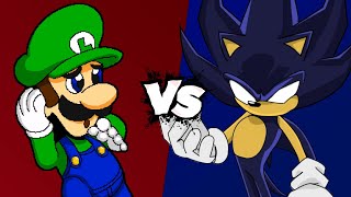 MUGEN Battle - Luigi vs Dark Sonic