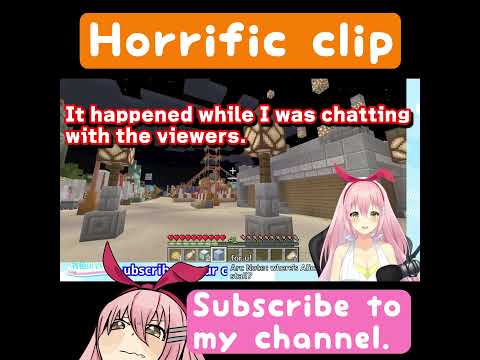 [ Minecraft ] Warning! Be careful of ghosts when watching this video. [ Vtuber ] #Shorts
