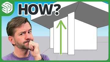 Taking Walls Up to a Sloped Ceiling in SketchUp