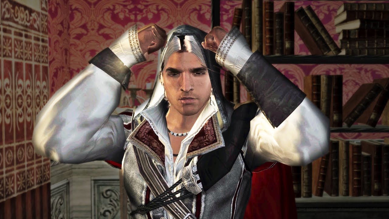 After 13 years, we finally have the E3 version of Ezio's robes in Assassin's  Creed II. With the iconic leather glove and a single leather spaulder, just  like in the E3 2009