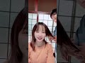 娘の髪の毛を切ってあげた