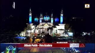 om Adella jilbap putih Fira azahra