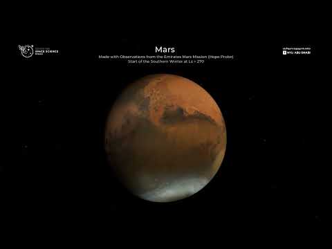 Mars: As seen with the Hope probe