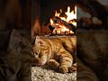 Cozy Cat Purring by the Fireplace 🔥 | Calming ASMR for Deep Sleep &amp; Anxiety Relief 🐱🔥#CatnapASMR