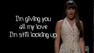 Vignette de la vidéo "Glee - I Won't Give Up (Lyrics)"