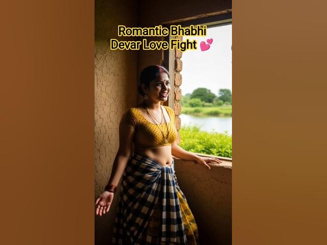 Romantic Bhabhi Devar Love Fight 💕 | Nok Jhok Comedy | Hindi Short Video #shortsfeed #viralshorts