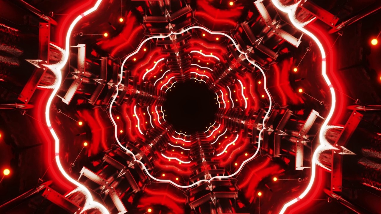 4k OLED Screensaver || Neon Party Metallic Red Color TV Abstract background Video meditation
