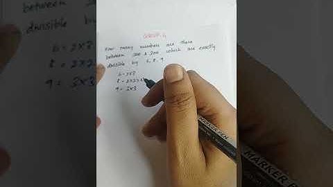 Exactly Divisible by 6 ,8 and 9 between 200 and 300#group4 #maths #easy 