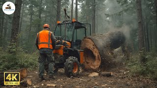 Extreme Dangerous Fastest Big Chainsaw Cutting Tree Machines | Monster Stump Removal Excavator #5