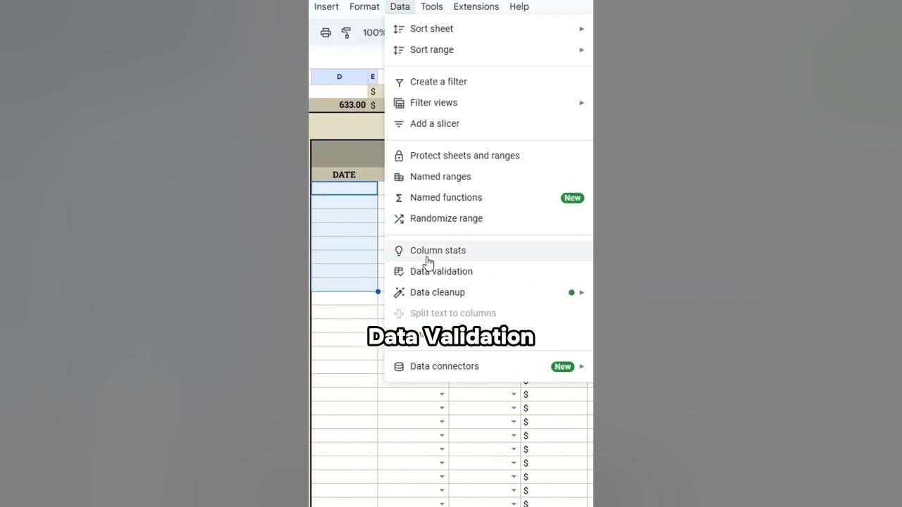 Mini calendar in google sheet googlesheets googlesheetstips 