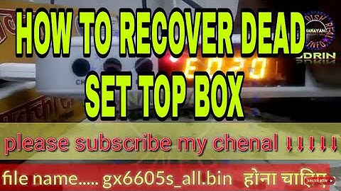 HOW TO RECOVER DEAD SOLID 6363/6306/6303PRO (RIPER SOLID BOX 6363/6303/6303pro part 1)