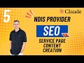 Disability Support SEO - Episode 5: Service Page Content Creation
