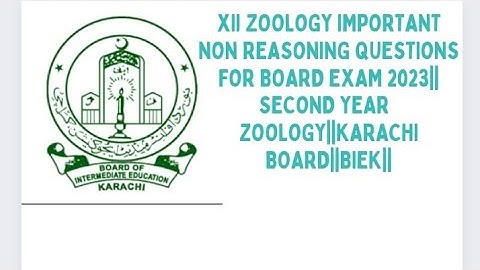 XII ZOOLOGY MOST  IMPORTANT NON REASONING QUESTIONS||IMP NON REASONING QUESTIONS FOR BOARD EXAM 2023