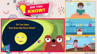 DID YOU KNOW | How Does The Moon Shine? | How Moon Shines? | Things To Know For Kids