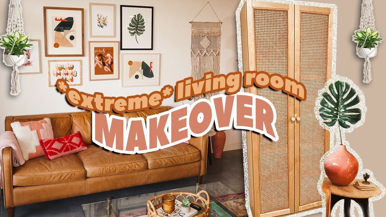 *EXTREME* LIVING ROOM MAKEOVER - YouTube