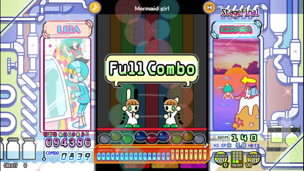 ポップン UniLab] Mermaid girl (バブルガムダンス / BUBBLEGUM DANCE