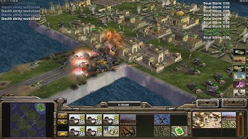 STEALTH x TANK - Command & Conquer Generals Zero Hour - 1 vs 5 HARD Gameplay