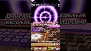 ESTO PASÓ EN EL ADMIN ABUSE DE ESCAPE DE TECLADO DE VELOCIDAD #roblox #parati #escapedetecladomundo3