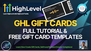 GohighLevel Gift cards Full Tutorial with Free gift card templates