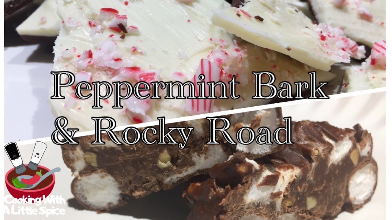 Peppermint Bark & Rocky Road Holiday Chocolate Candy Recipes YouTube