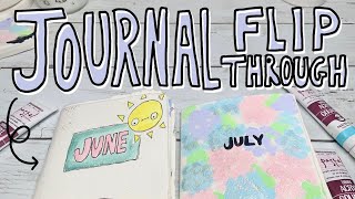 June Journal Flip Through and Decorate July's Journal With Me! 🎨✨