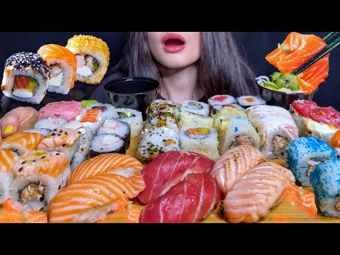 asmr-sushi-&-sashimi-platter-mukbang-(no-talking)-eating-sounds