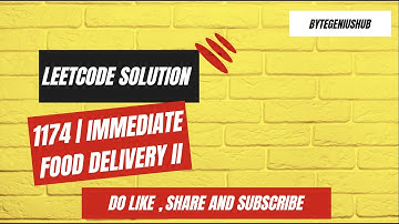 1174 | Immediate Food Delivery II | Leetcode SQL Problem solution