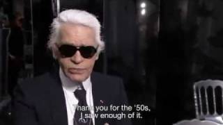 Interview With Karl Lagerfeld Chanel Haute Couture Spring Summer 2011