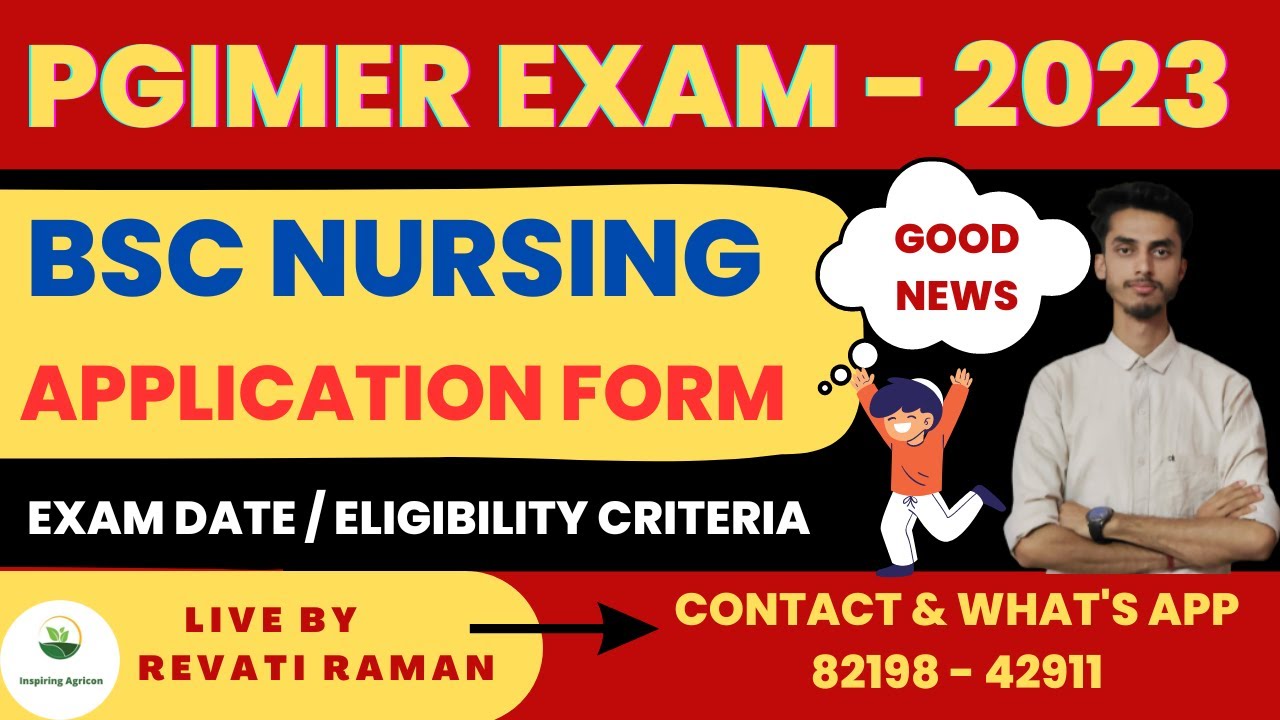 PGIMER BSC Nursing Application Form Released / Last Date / Eligibility