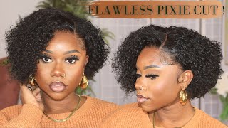 I TRIED A CURLY PIXIE CUT… AND LOVED IT! FLAWLESS WIG INSTALL FOR BEGINNERS | Wowafrican | Chev B.