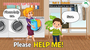 Everybody up Starters - Unit 5, lesson 3 - Story - Learning English with Dolphin