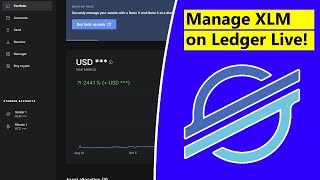How to add second XLM account in Ledger Live?