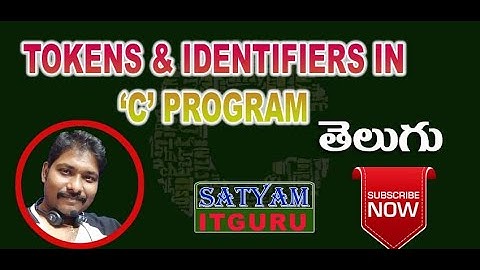 Identifiers in C Language    #keywords #Identifiers  #tokens #CProgrammingInTelugu