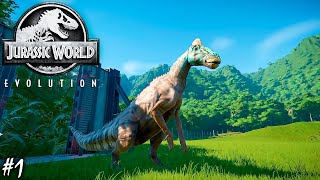 ОТКРЫЛИ СВОЙ ПАРК С ДИНОЗАВРАМИ | JURASSIC WORLD EVOLUTION | ОБЗОР ► Прохождение Серия 1