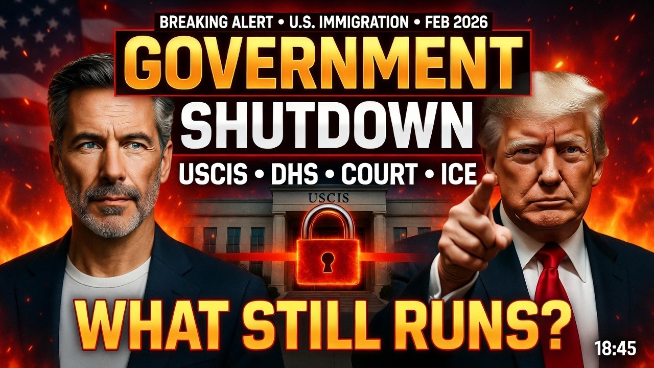 🚨 BREAKING NEWS: Immigration During a Government Shutdown: USCIS, DHS, Court, ICE? #usimmigration