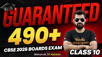 Guaranteed 490+ CBSE 2026 Boards Exam Class 10🔥Shimon Sir