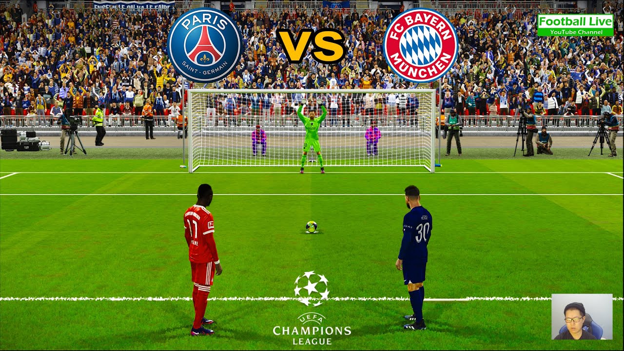 PSG vs Bayern Munich - Penalty Shootout 2023 UEFA Champions League UCL eFootball PES Gameplay