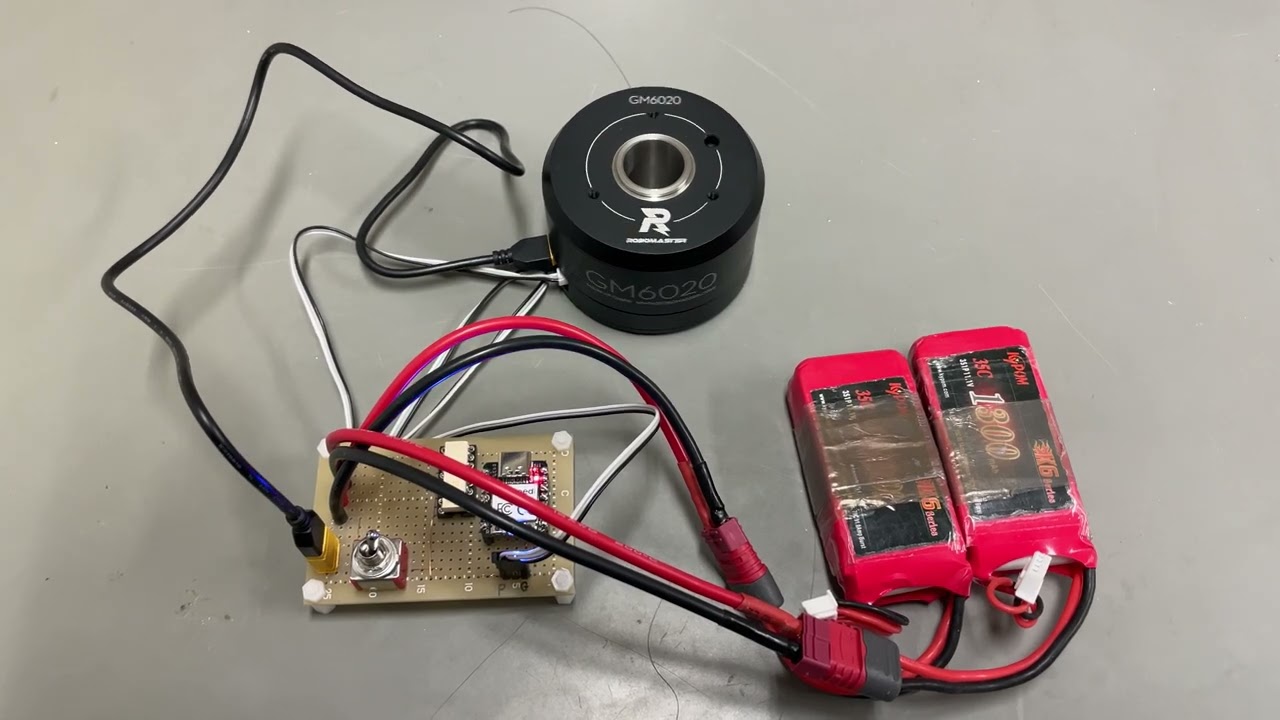GM6020 PWM Control test - YouTube