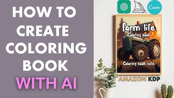 How To Create Coloring Books with ChatGPT, Free MidJourney ,Canva | Design Like a Pro in Minutes!