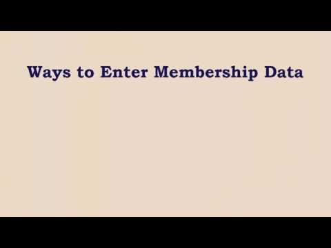 PT Avenue Membership Area - Recommended data setup and data entry