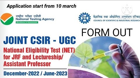 csir ugc net 2023 application form | dec 2022- june 2023 | last date | exam pattern | for jrf and LS