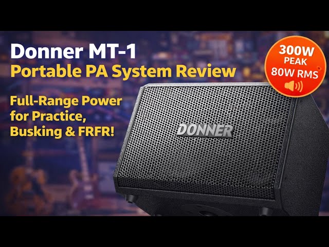 Donner MT-1 Portable PA System Review Demo - YouTube